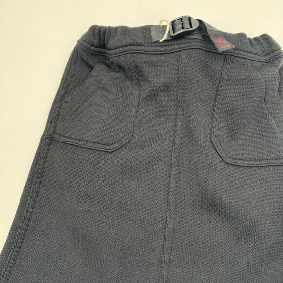 NWT - Gramicci Baker Black Fleece Skirt With Adjustable Waist - Picture 2 of 10